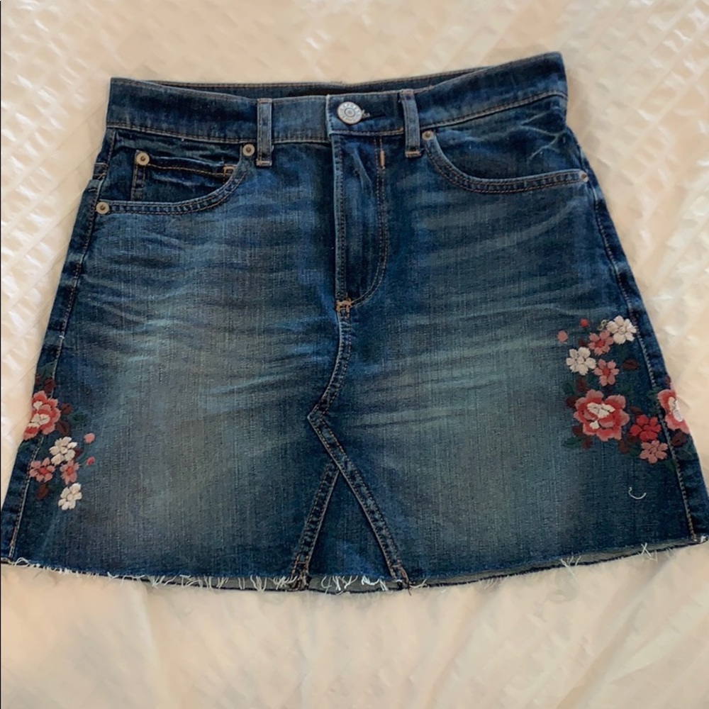 express jean skirt
